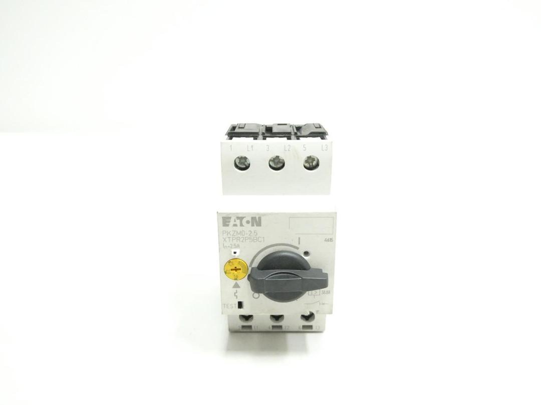EATON PKZM0-2.5 XTPR2P5BC1 MANUAL STARTER 1.6-2.5A AMP 1HP