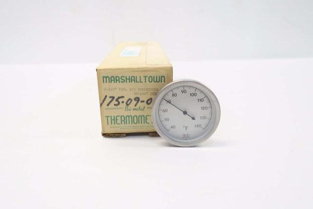 MARSHALL TOWN 175-09-020 FIG 103 9 IN STEM THERMOMETER 40-140F D531569