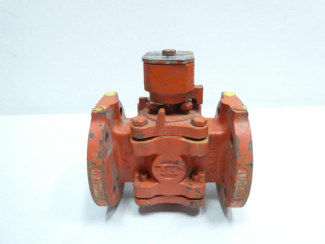 TUFLINE 061-V 93A383 IRON FLANGED PLUG VALVE 1-1/2IN 150