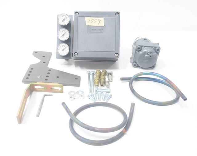 FISHER 3582G PNEUMATIC VALVE POSITIONER 3-15PSI WITH 67AFR/224 AND HARDWARE