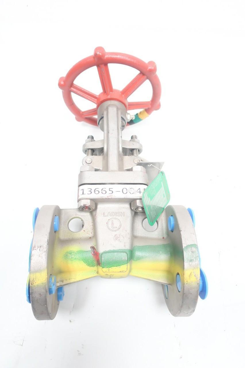 LADISH 8375-1052-PG03-A10C MANUAL STAINLESS FLANGED WEDGE GATE VALVE 1IN 300