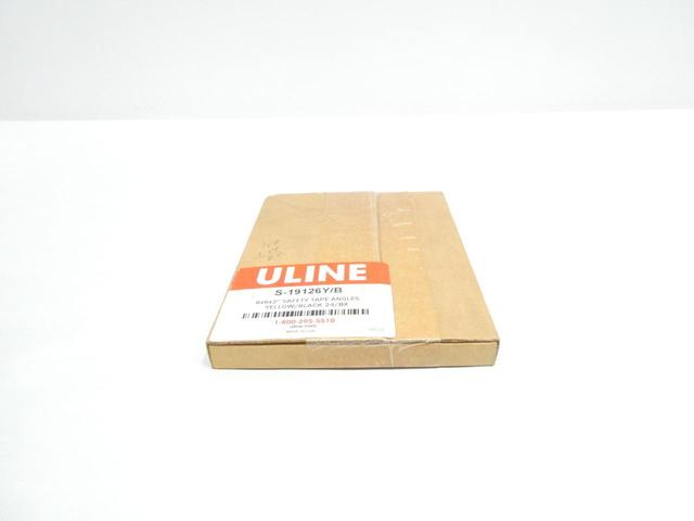 ULINE S-19126Y/B BOX OF 24 SAFETY TAPE ANGLES 6IN X 6IN X 2IN