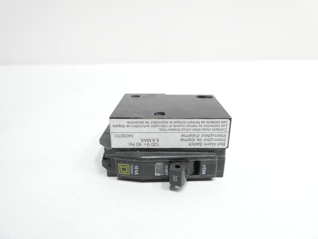 SQUARE D QOB1302100 MINIATURE CIRCUIT BREAKER 1P 30A AMP 120/240V-AC