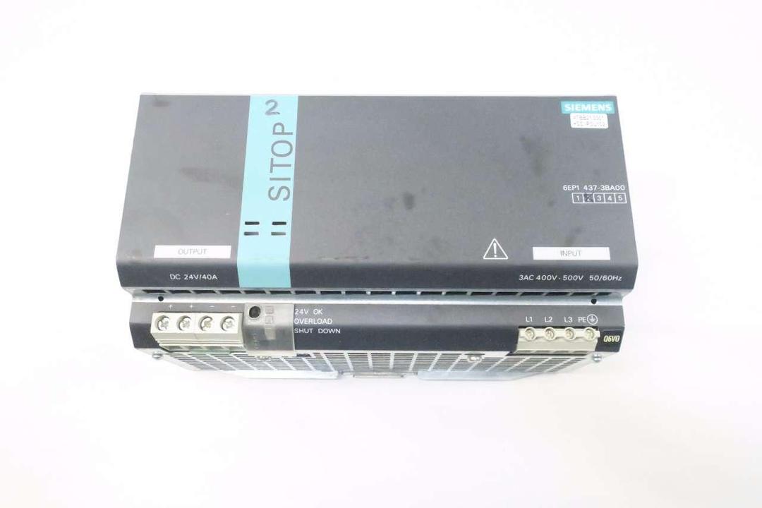 SIEMENS 6EP1437-3BA00 SITOP POWER 40 POWER SUPPLY MODULE