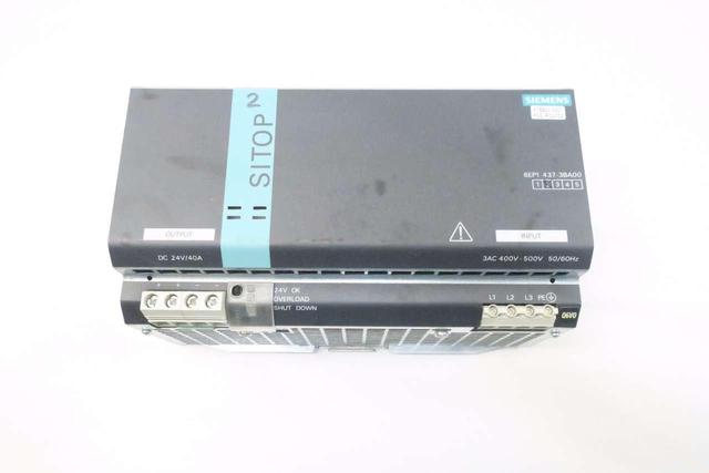 SIEMENS 6EP1437-3BA00 SITOP POWER 40 POWER SUPPLY MODULE