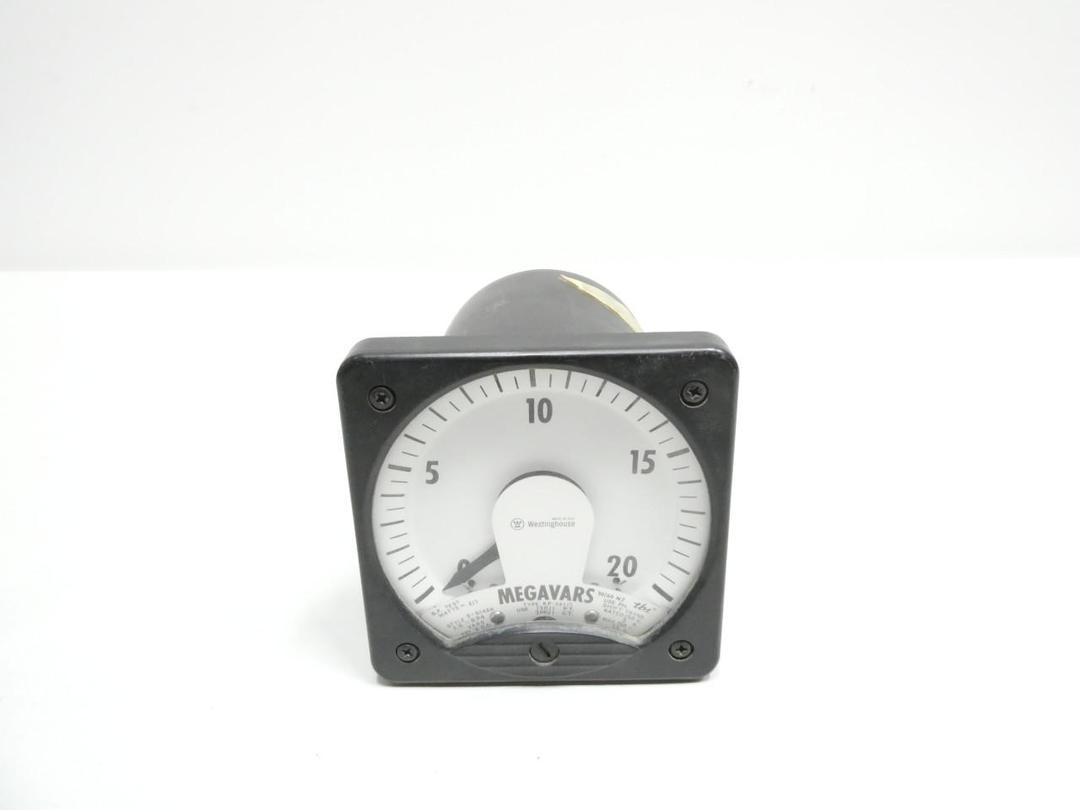 WESTINGHOUSE KP-241 PANEL METER 0-20MEGAVARS