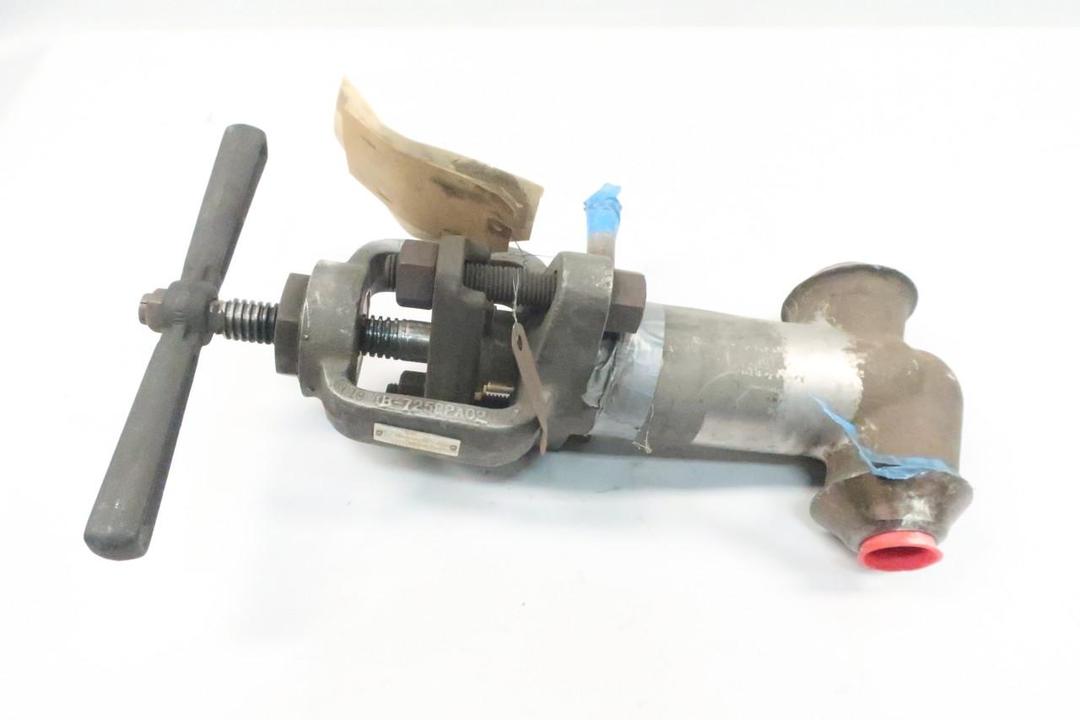 HANCOCK 7250B1XMY1MC78 MANUAL STAINLESS BUTT WELD GLOBE VALVE 2IN
