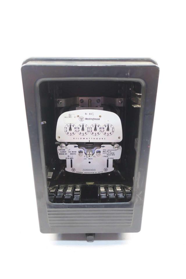WESTINGHOUSE TYPE D2B-2F 392B346A01 KILOWATTHOUR METER 120V-AC D555254