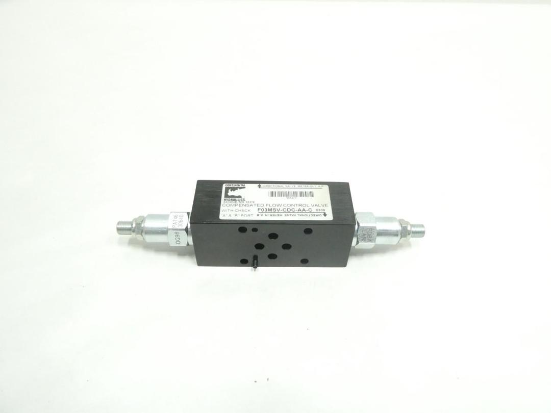 CONTINENTAL HYDRAULICS F03MSV-CDC-AA-C HYDRAULIC FLOW CONTROL VALVE