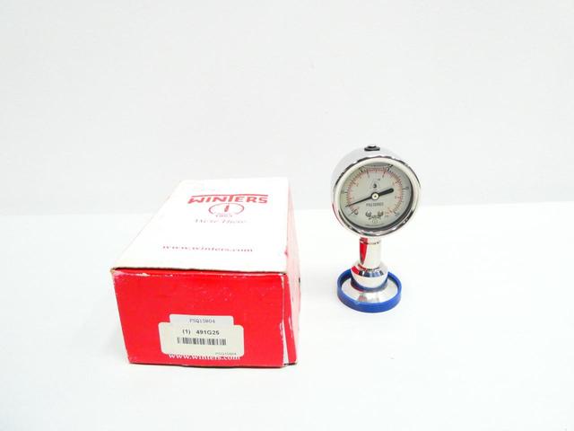 WINTERS PSQ15804 PRESSURE GAUGE 2IN 0-100PSI