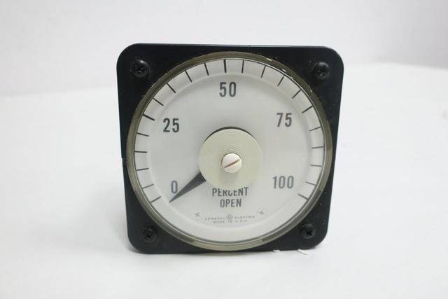 GENERAL ELECTRIC GE 50-103111FAFA1KSU PANEL METER 0-100 PERCENT