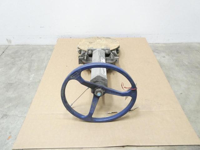 FABRI-VALVE C37 FV-C3720313600 MANUAL STAINLESS LUGGED KNIFE GATE VALVE 10IN 150