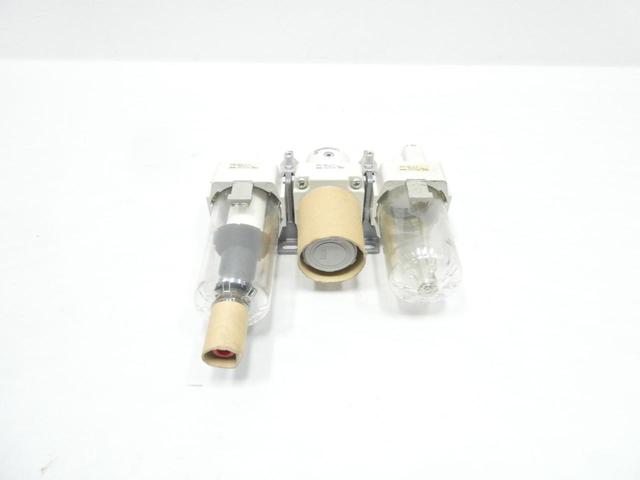 SMC AC40-N04DG-Z-A FILTER, REGULATOR AND LUBRICATOR COMBO 1/2IN NPT 150PSI