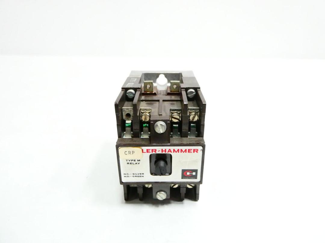CUTLER HAMMER D26MB D26MPR D26MPL D26MPS CONTROL RELAY TYPE M 120V-AC