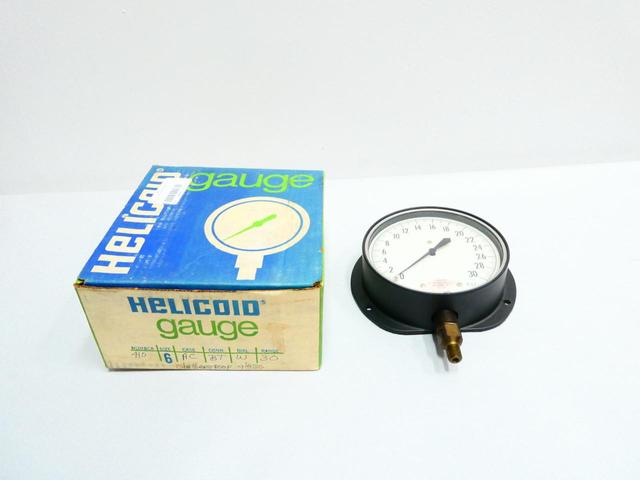 HELICOID 410-6-AC-BT-W-30 PRESSURE GAUGE 6IN 0-30PSI 1/4IN NPT