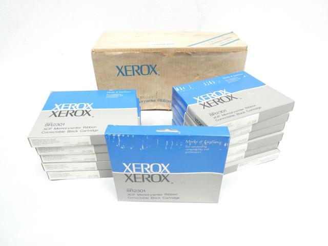 BOX OF 12 XEROX 8R2301 XCP MEMORYWRITER RIBBON CORRECTABLE BLACK CARTRIDGE