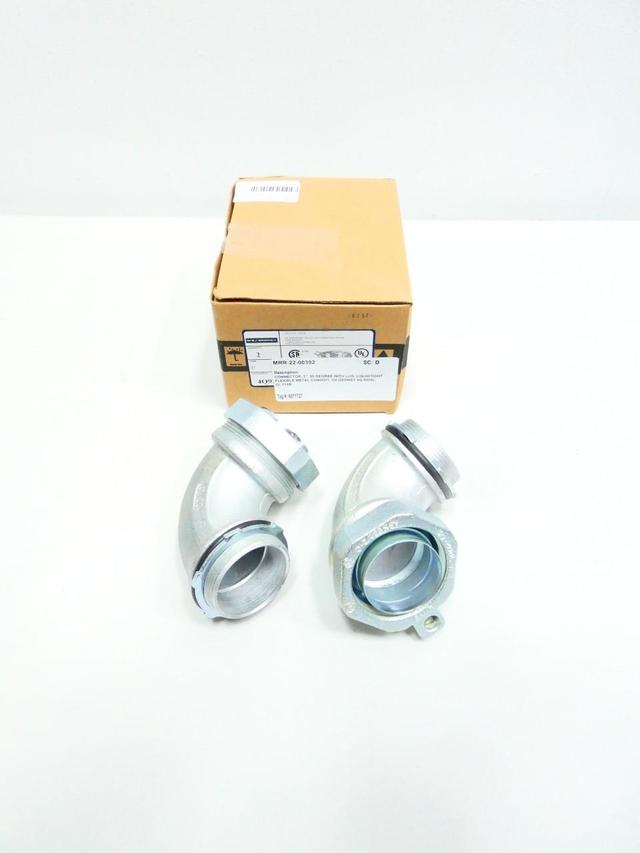BOX OF 2 OZ GEDNEY 4Q9200L GROUND-TITE LIQUIDTIGHT CONDUIT ELBOW 2IN