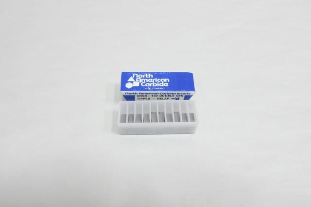 SET OF 10 NORTH AMERICAN CARBIDE CNGA 432 CBN CARBIDE INSERT