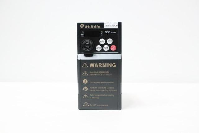 SHIHLIN SS2-021-0.4K AC VFD DRIVE 200-240V-AC 0.1-650HZ 200-240V-AC 0.4KW