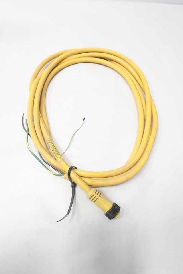WOODHEAD 103000A01F120 BRAD CONNECTIVITY FEMALE STRAIGHT CORDSET 3P 12FT 600V-AC