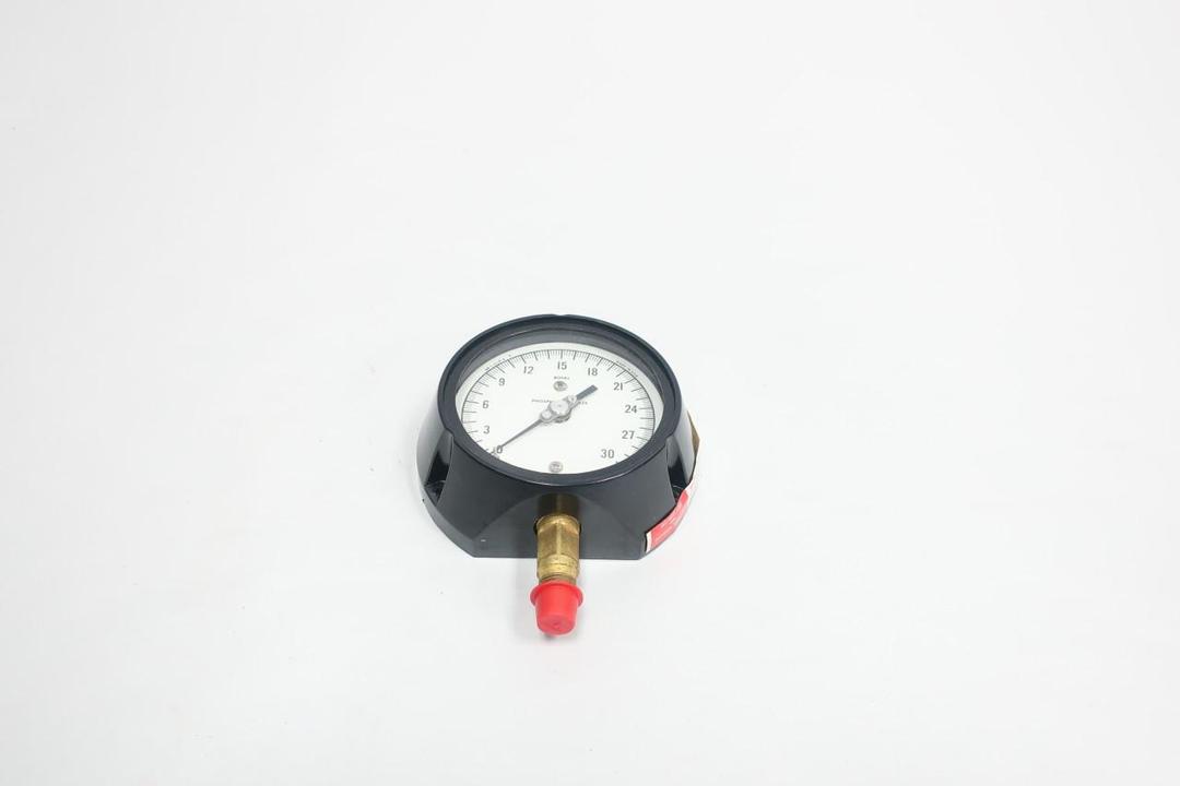 WEKSLER AA13P PRESSURE GAUGE 3-1/2IN 1/4IN NPT 0-30IN-HG