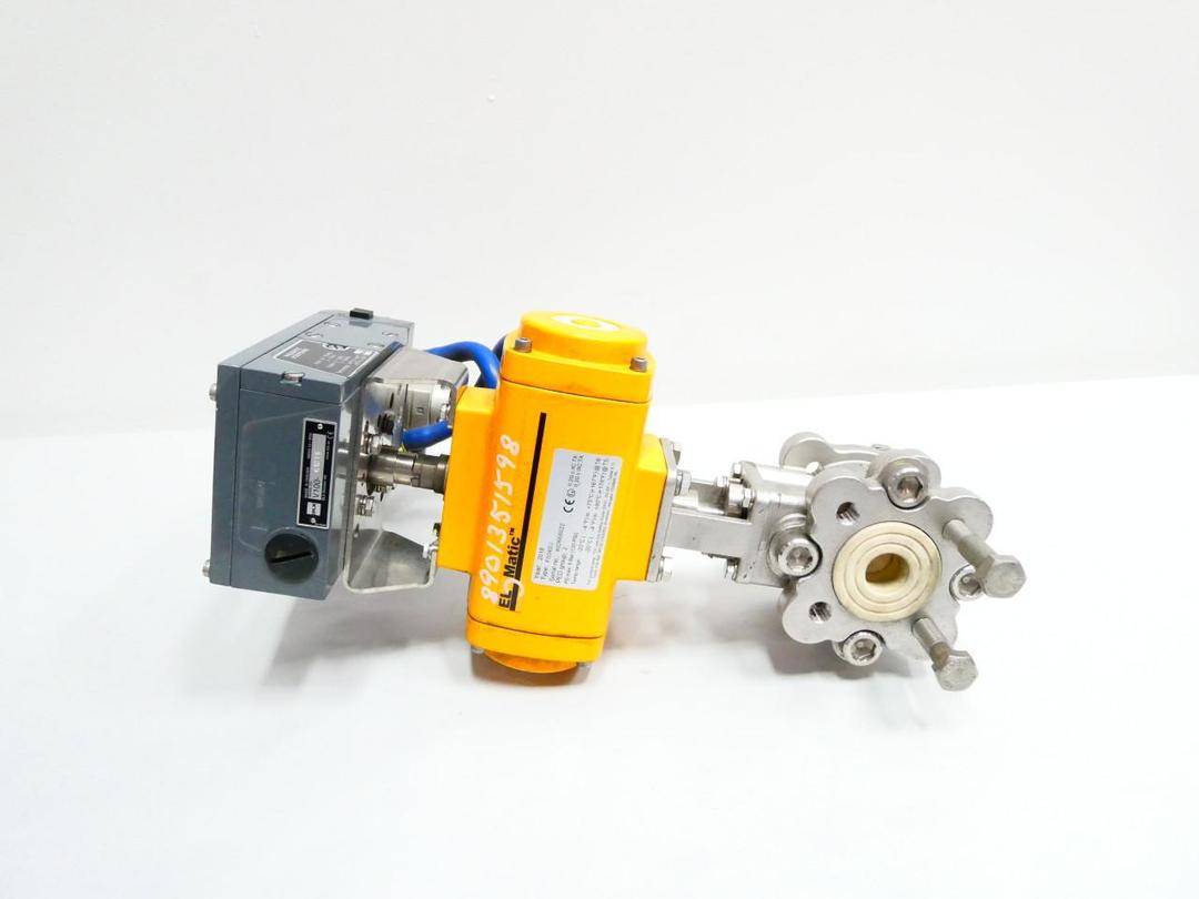 FUJIKIN SCS13 EL-O-MATIC F0040U BLX V100 PNEUMATIC STAINLESS CONTROL VALVE 7/8IN