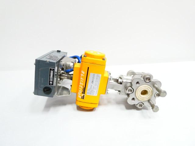 FUJIKIN SCS13 EL-O-MATIC F0040U BLX V100 PNEUMATIC STAINLESS CONTROL VALVE 7/8IN
