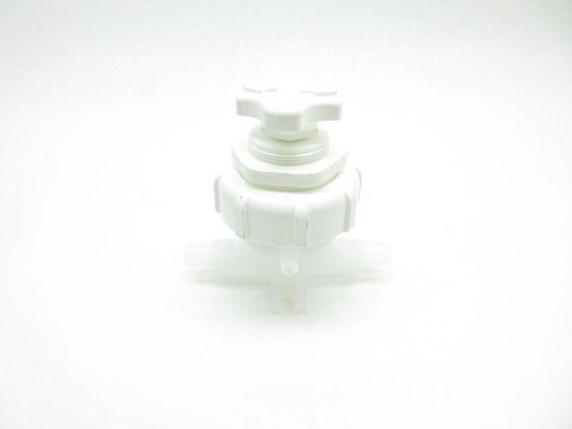 FLUOROWARE 201-37-01 MANUAL PVC DIAPHRAGM VALVE 1/2 IN D578988