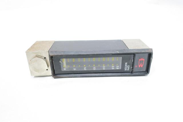 BROOKS INSTRUMENT 3750-3B3A1AA 8802D3J2B3CC FLOW METER 0-2.8GPH 1/4IN NPT