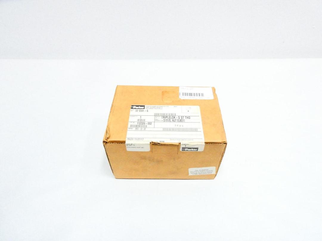 PARKER 32 C6X-S TRIPLE-LOK SWIVEL NUT ELBOW 2IN NPT X 2IN NPT