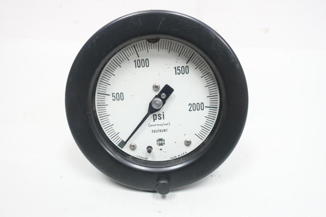 AMETEK 1913 PRESSURE GAUGE 4-1/2IN 0-2300PSI 1/2IN NPT