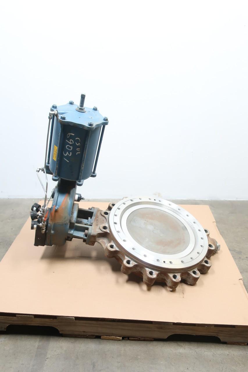 DEZURIK BHP PMV P-1500 PNEUMATIC STAINLESS LUGGED CONTROL VALVE 18IN