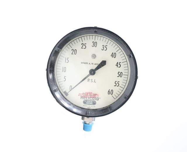 HELICOID J4J1E1A0R0000 PRESSURE GAUGE 4-1/2IN 0-60PSI 1/4IN NPT