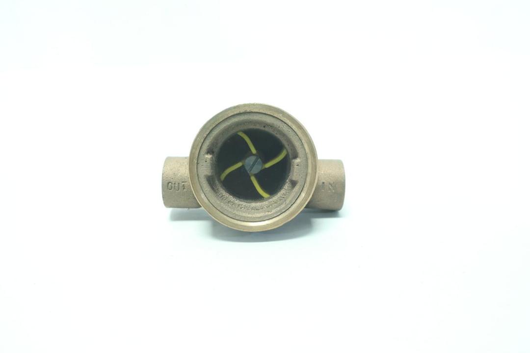 OPW 444 VISI-FLO GLASS SIGHT BRONZE 1/4IN FLOW INDICATOR