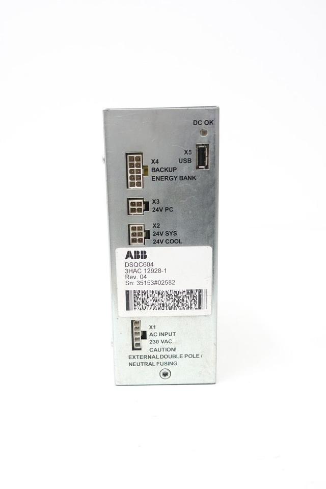 ABB DSQC604 3HAC12928-1 POWER SUPPLY 230V-AC 5A AMP 24V-DC