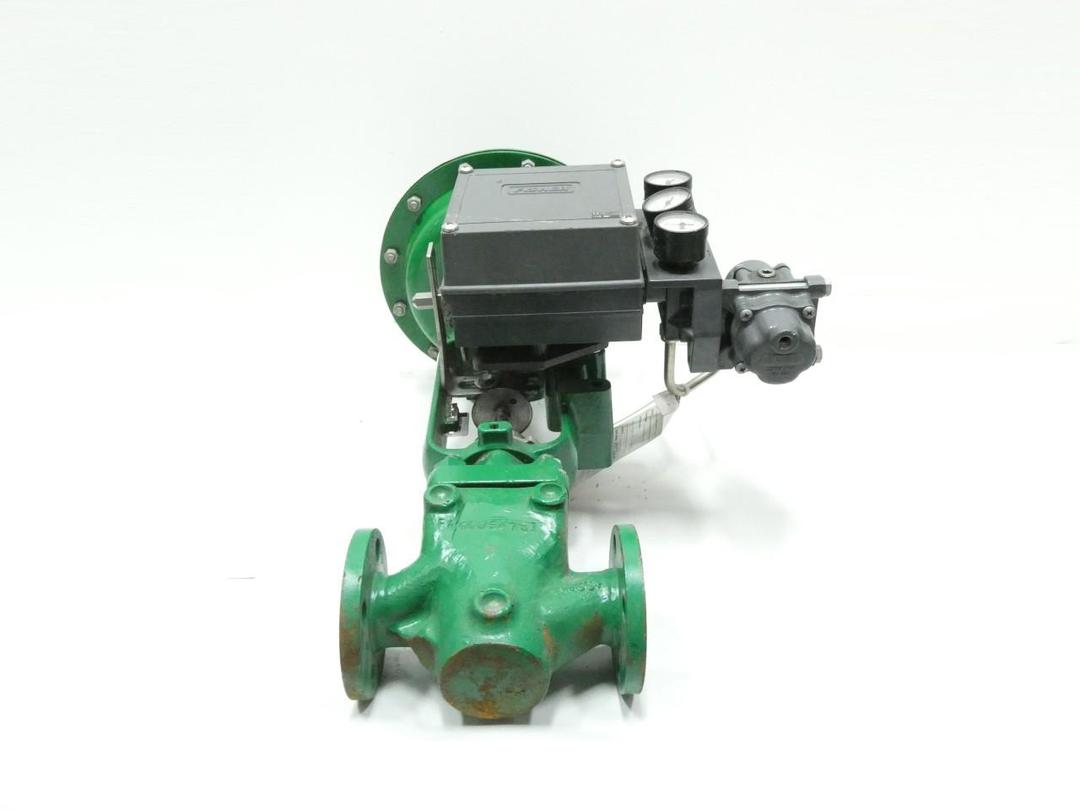 FISHER ED 657 SIZE 30I 3582G PNEUMATIC STEEL FLANGED CONTROL VALVE 1IN 150