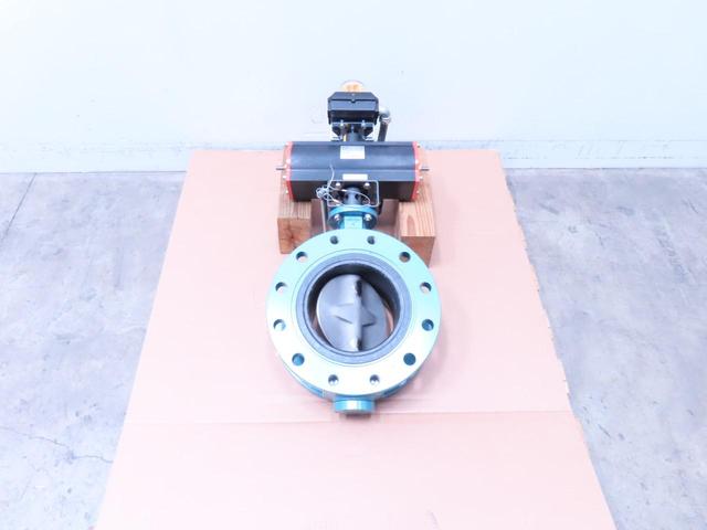 EBRO F012-A EB10.1 SYD FMYB-E120 PNEUMATIC STEEL FLANGED CONTROL VALVE 8IN 300