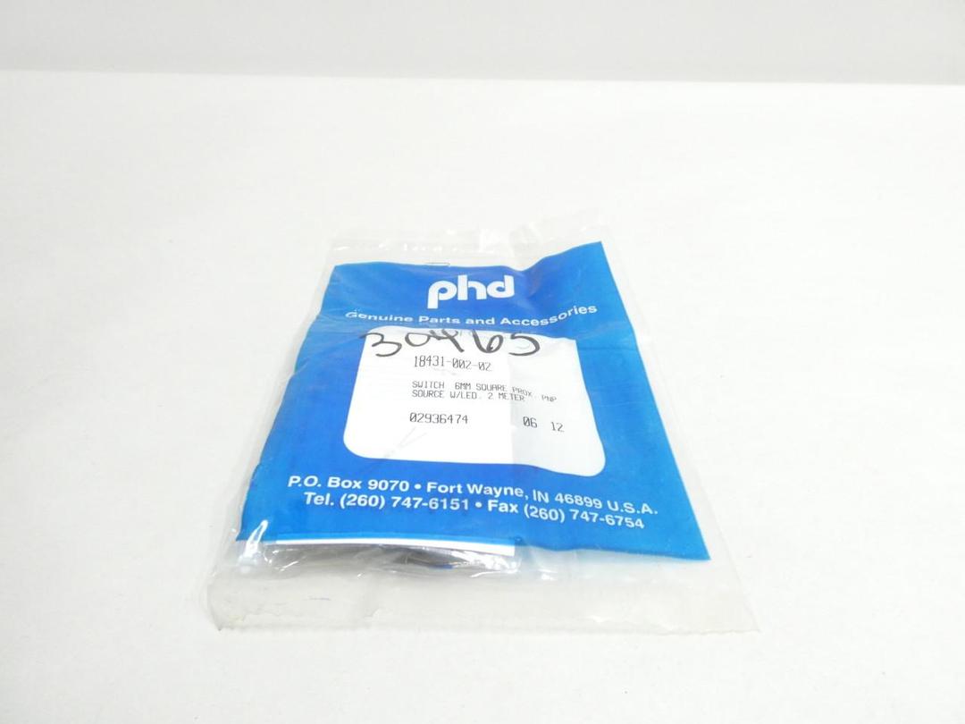 PHD 18431-002-02 PROXIMITY SWITCH 10-30V-DC