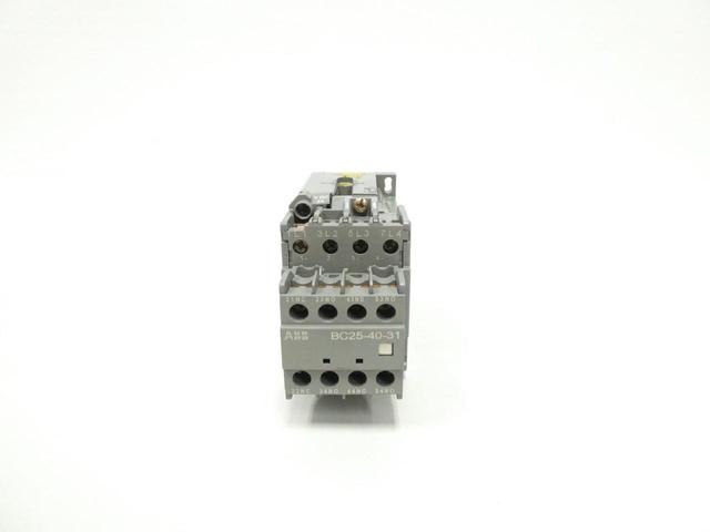 ABB BC25 AC CONTACTOR WITH BC25-40-31 24V-DC 45A AMP 11KW