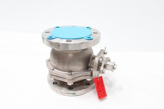 WARREN 6156FS-TR STAINLESS FLANGED BALL VALVE 4IN 150