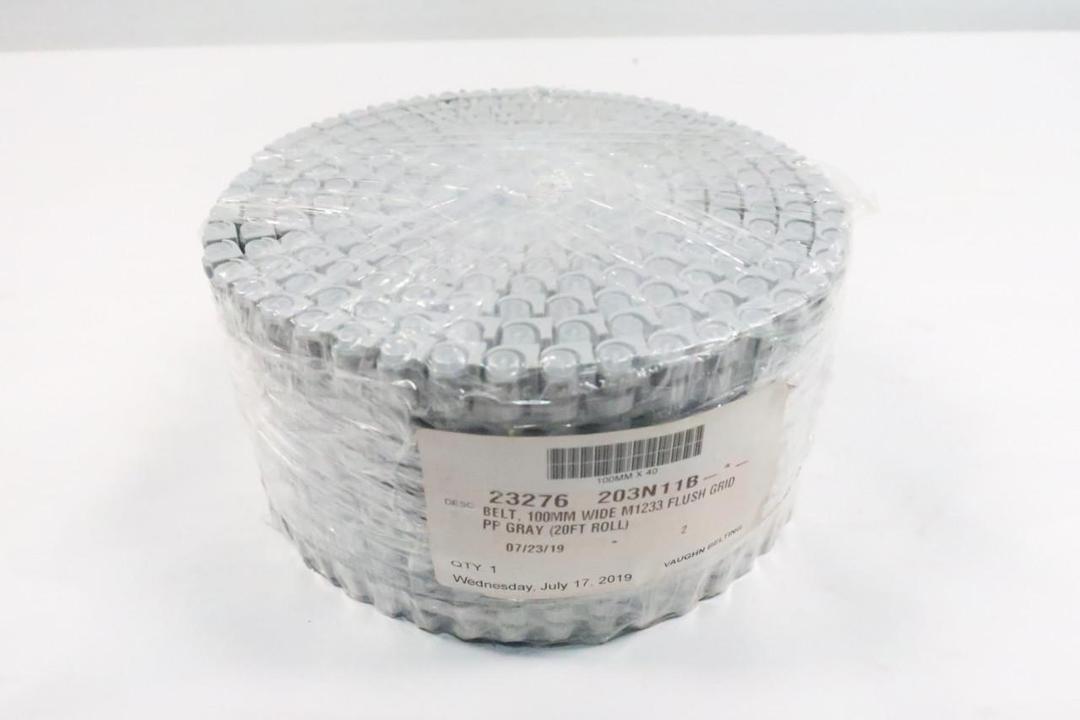 VAUGHAN M1233 FLUSH GRID GRAY CONVEYOR CHAIN 10FT 100MM