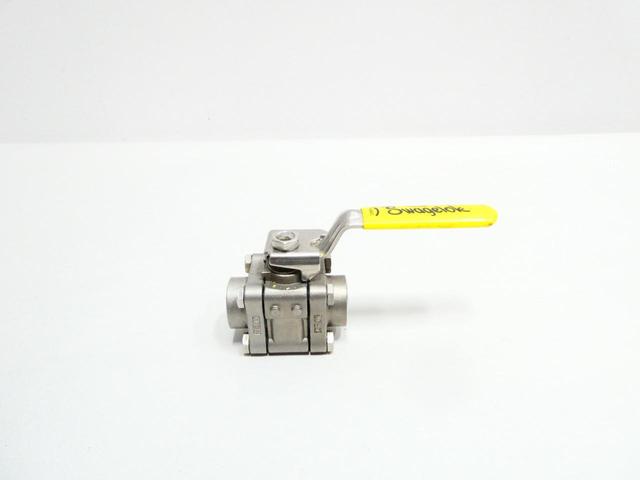 SWAGELOK SS-S63PF8 MANUAL STAINLESS THREADED BALL VALVE 1/2IN NPT