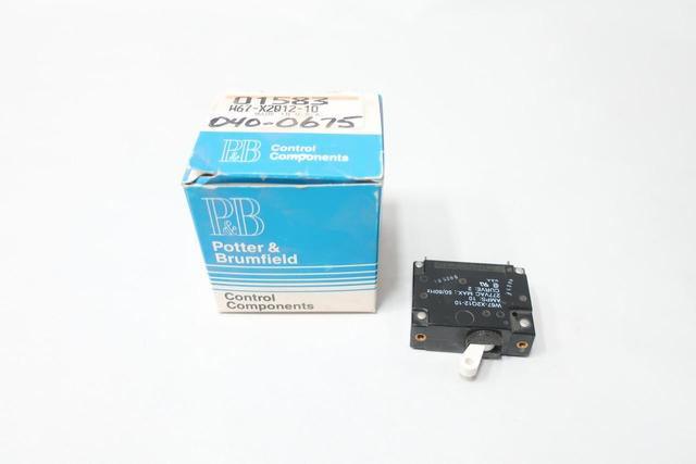 POTTER BRUMFIELD W67-X2Q12-10 CIRCUIT BREAKER 1P 10A AMP 277V-AC