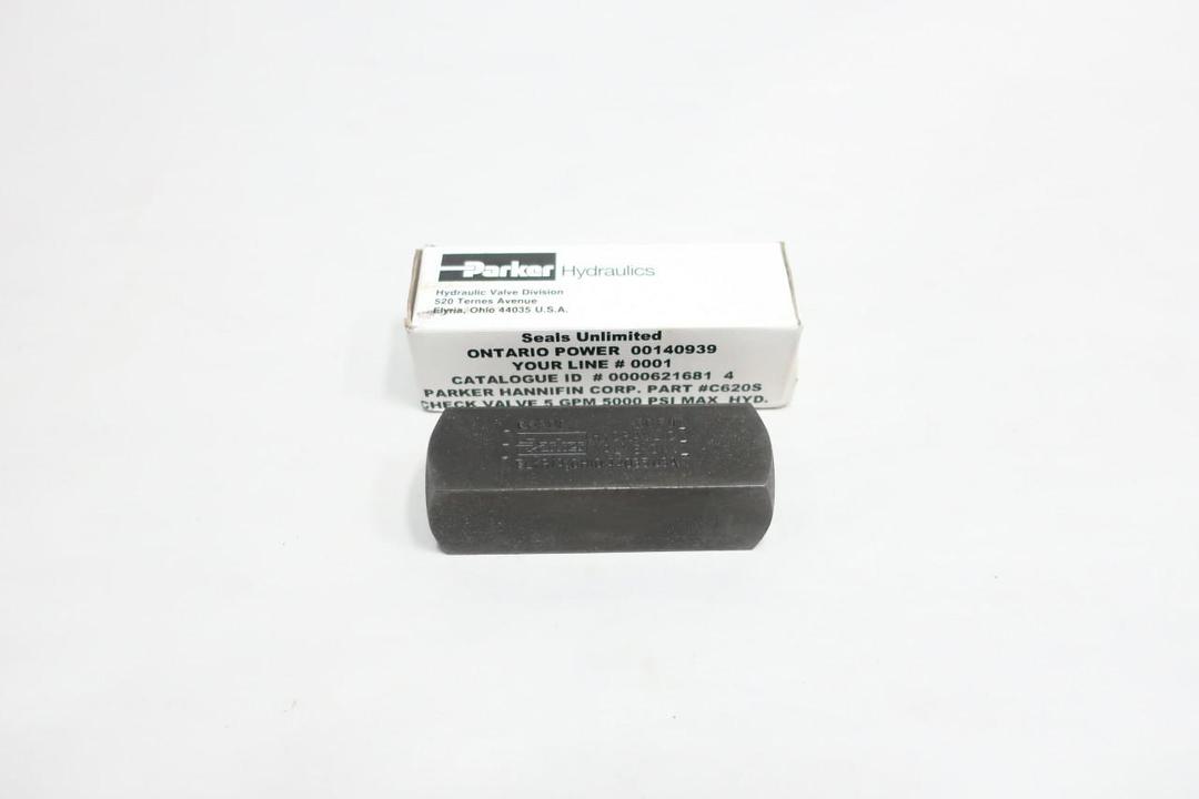 PARKER C620S HYDRAULIC CHECK VALVE 5000PSI 5/8IN NPT