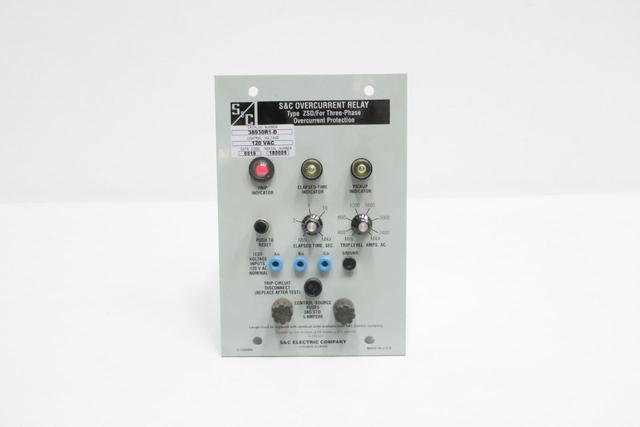 S&C 38930R1-D OVERCURRENT RELAY 120V-AC