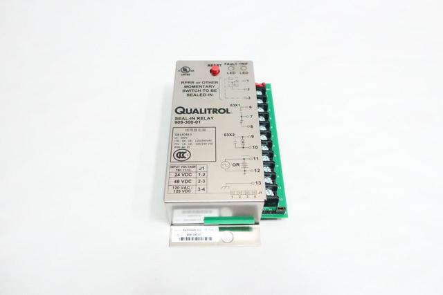 QUALITROL 909-300-01 SEAL-IN RELAY 120V-AC 24/48/125V-DC