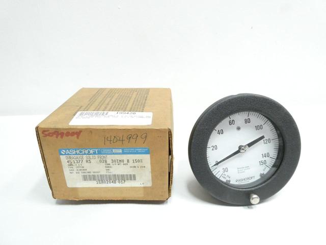 ASHCROFT 45-1377AS-02B-30IMV-150 PRESSURE GAUGE 4-1/2IN 1/4IN NPT 0-150PSI