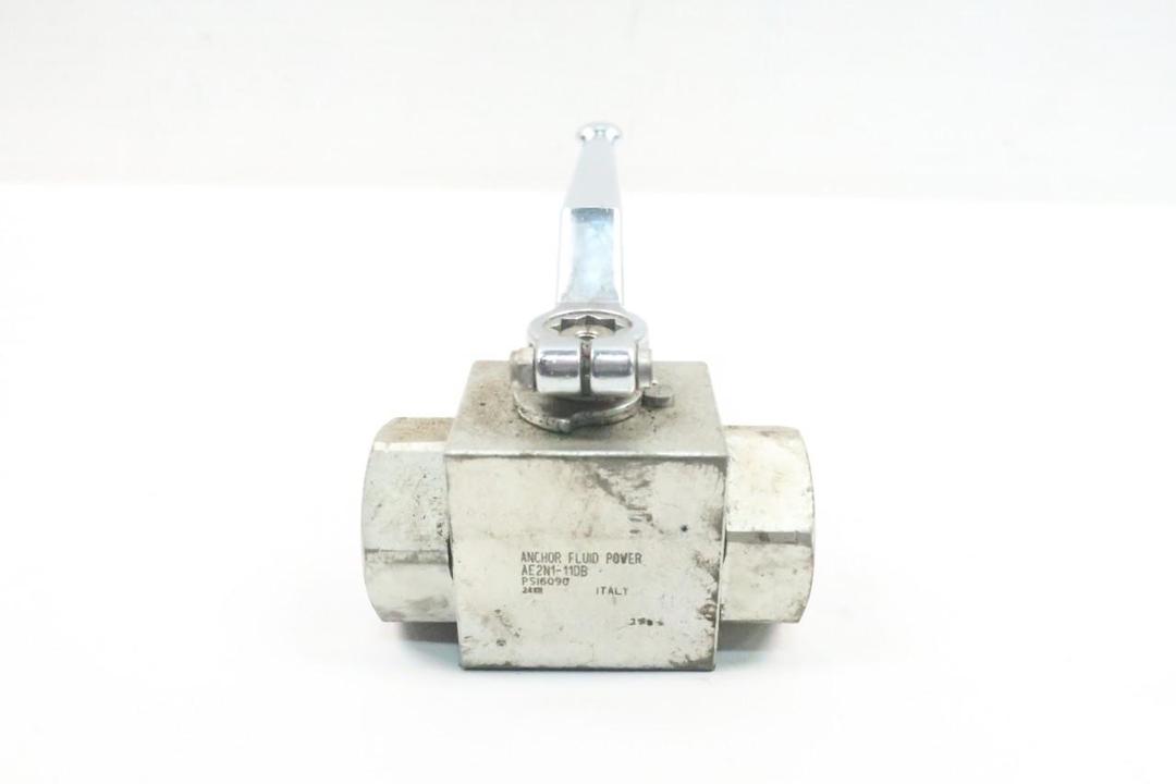 ANCHOR FLUID POWER AE2N1-11DB MANUAL BALL VALVE 1IN NPT
