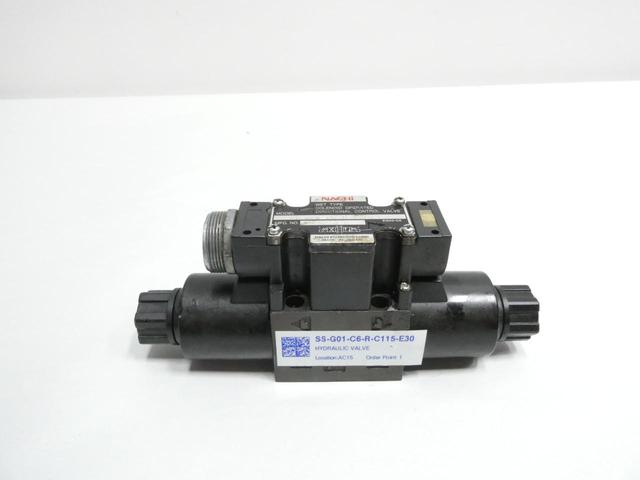 NACHI SS-G01-C6-R-C115-E30 HYDRAULIC DIRECTIONAL CONTROL VALVE 110/115V-AC