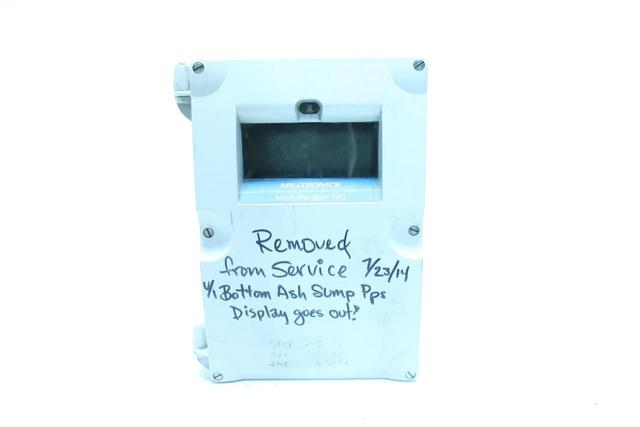 MILLTRONICS 7ML10331AA002A MULTIRANGER 100 ULTRASONIC LEVEL MONITOR 100-230V-AC